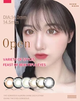 Eyewish Colored Contact Lenses Minus Degree Prescription Eye Colored Lenses BrownNatural Looking Eye Make-Up Lens Magnify eyes
