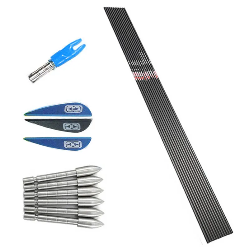 DIY Pine 400 500 600 700 800 900 1000 карбоновые стрелы ID 4 2 мм Pin Nock Соединение изогнутый лук