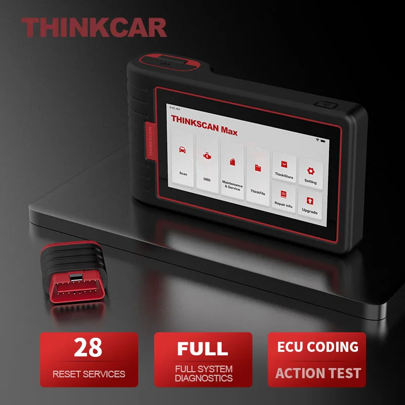Полный диагностический сканер ThinkScan Max для автоматического сброса обслуживания 28
