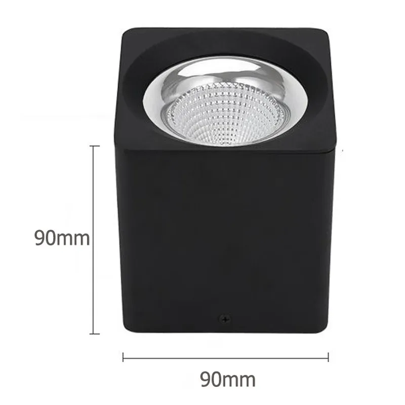 Диммируемый квадратный COB потолочный светодиодный светильник 7W 10W15W 20W AC110/220V