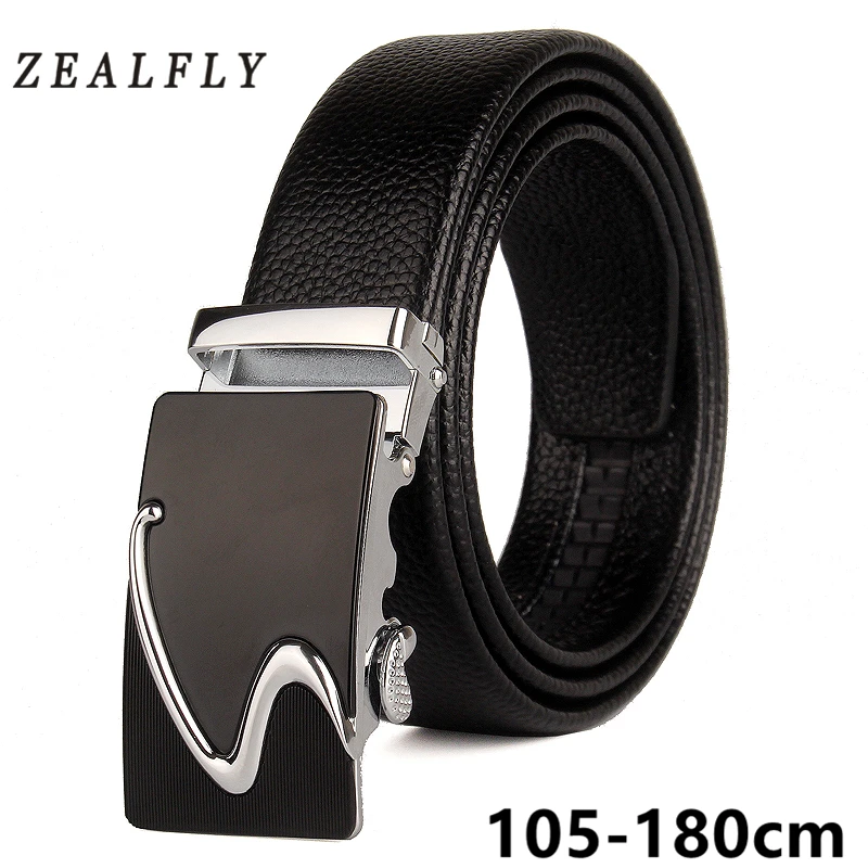 Мужской ремень большого размера из натуральной коровьей кожи автоматические