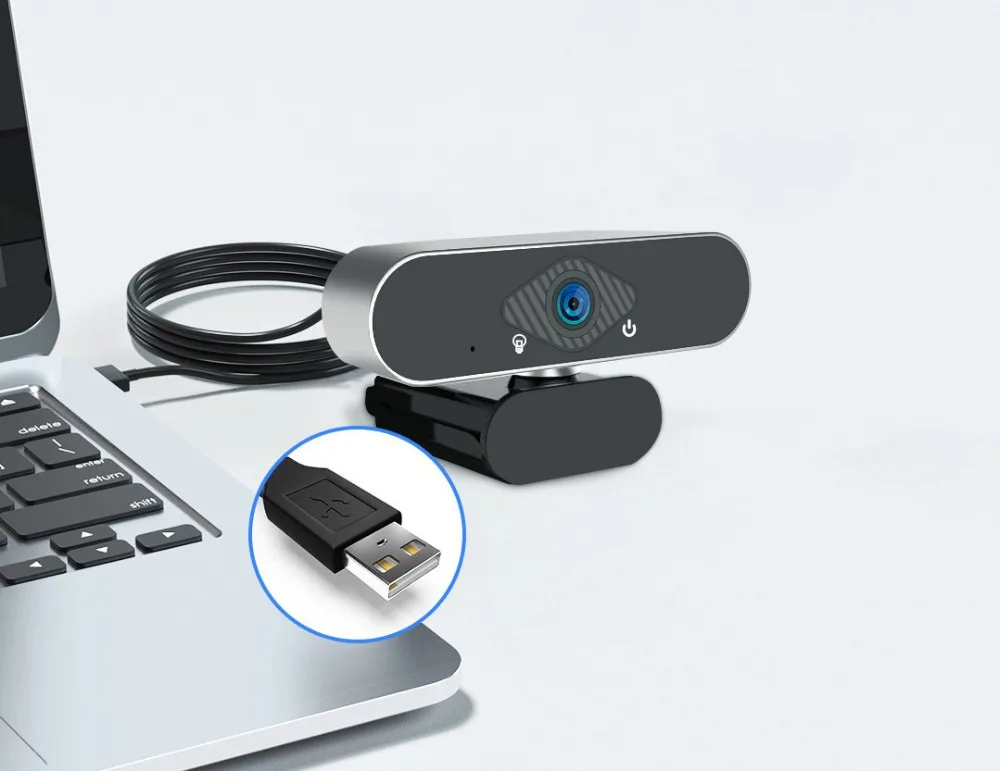 

Web Camera 200W Pixels 1080p HD Auto Focus 150 Degree Super Wide Angle Built-In Noise Reduction Microphone