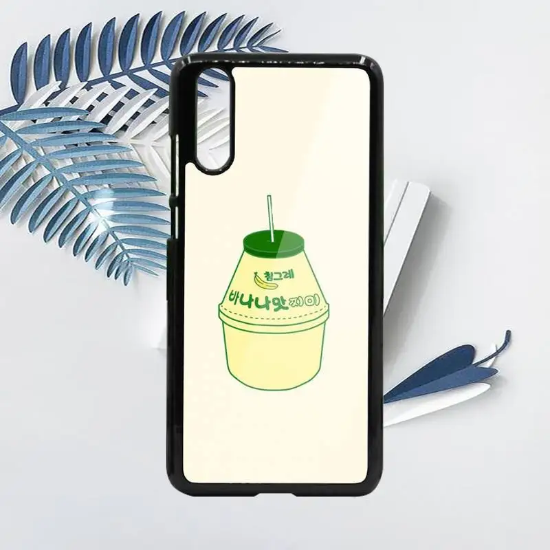 

Strawberry Banana Milk Drink Phone Case PC For Samsung galaxy S note 8 9 20 10 e lite2019 plus pro ultra