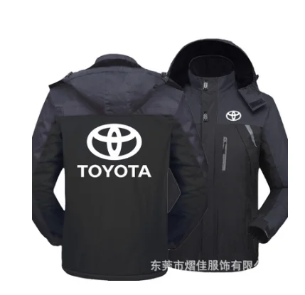 

2021 Winter Jacket Men for TOYOTA Thick Warm Coat Male Windproof Hooded Outwear Casual Mountaineering Overcoat