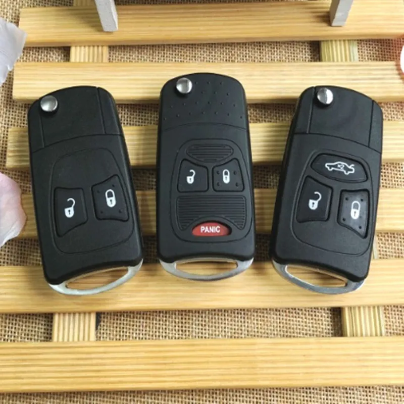 DAKATU Replacement 2/3/2+1 Button Pad Flip car Key shell for Chrysler Jeep Dodge Ram 1500 Caliber Nitro 2500 3500 | Автомобили и