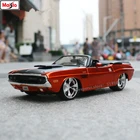 Модель автомобиля Maisto 1:24 1970 Dodge Challenger, модель из сплава, декоративная коллекция, Подарочная игрушка