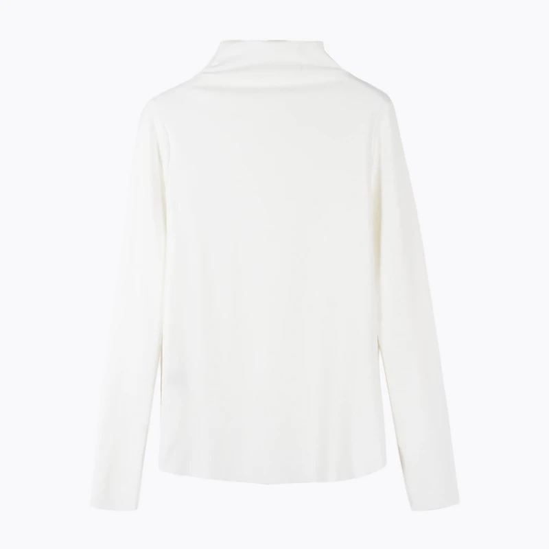 

Базовая рубашка с высоким воротником, нижнее белье, утепленная бархатная теплая Женская одежда для осени и зимы, универсальная одежда в зап...