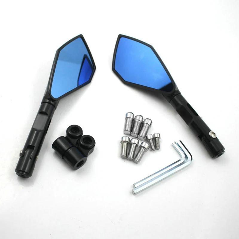 Мотоциклетное большое зеркало заднего вида складные боковые зеркала CNC
