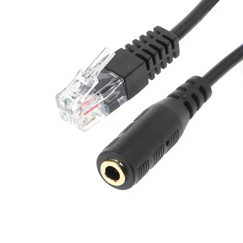 Новый 3 5 мм Женский RJ9 Мужская гарнитура Jack телефонный аудио адаптер Кабельные