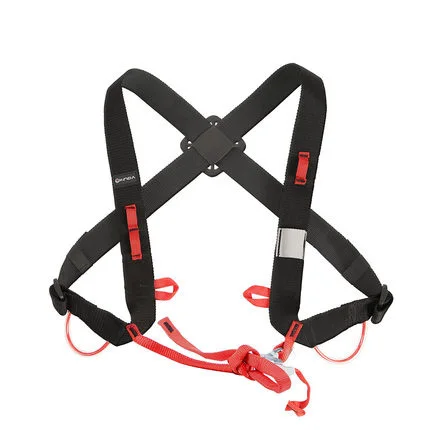 black XINDA Camping Ascending Decive плечевые пояса Регулируемый SRT нагрудный ремень безопасности жгуты скалолазание Безопасность Защита выживания - Цвет: black