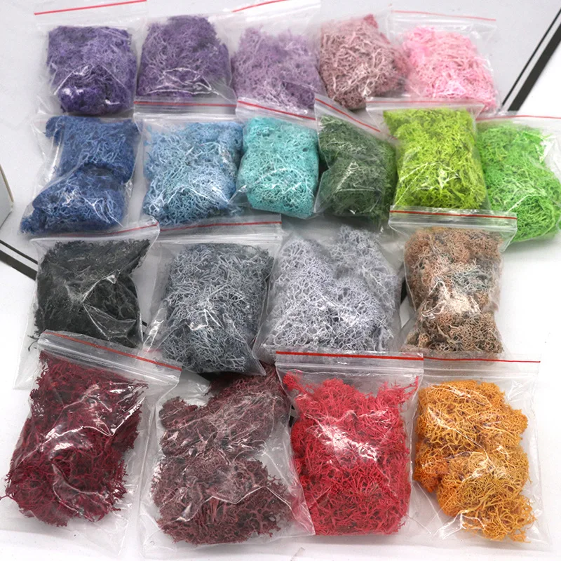 Искусственное зеленое растение неувядающий искусственный цветок мох трава для