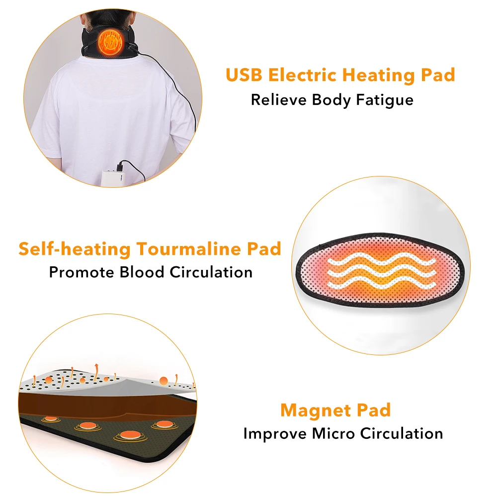 Подушка для шеи с подогревом шейный Позвоночник самонагревающимися