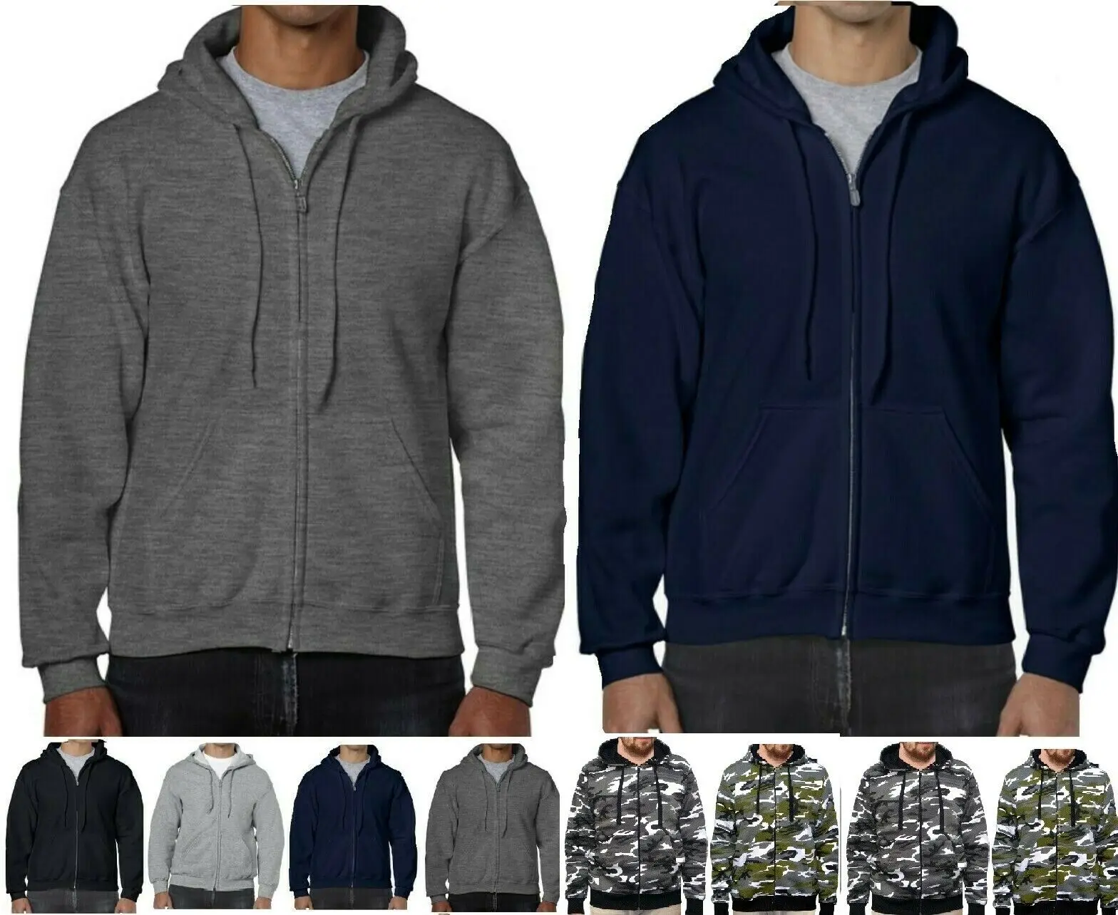 

Мужская Флисовая Толстовка с капюшоном, на молнии