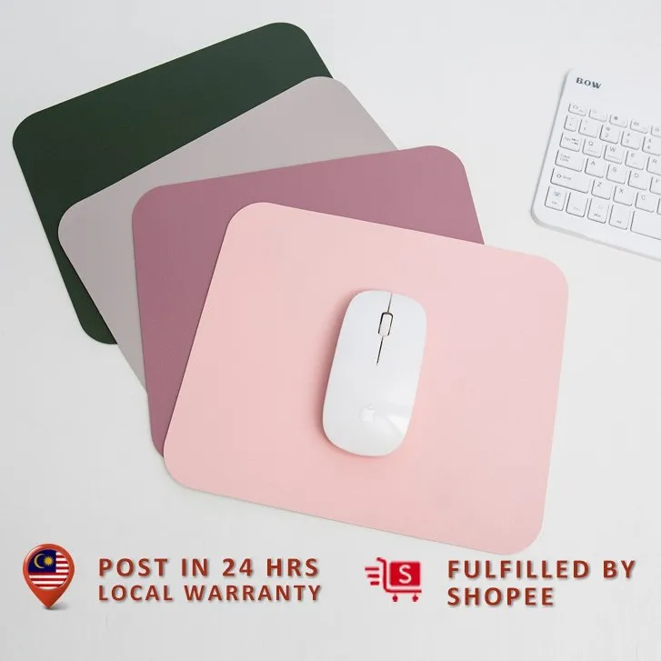 LEATHER MOUSE PAD Dual Side Stitched Waterproof Office & Home Leather Pad