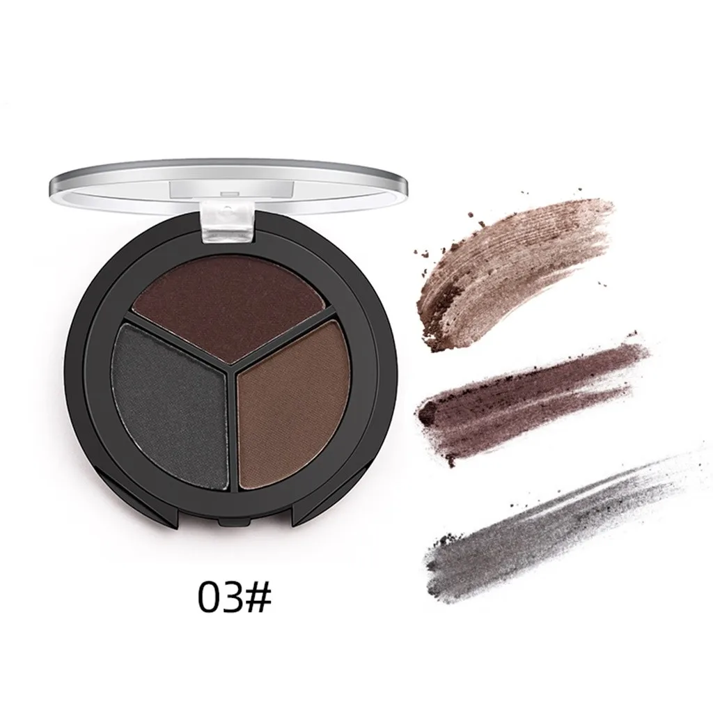 Макияж для бровей с индивидуальным персонажем 3 цвета пудра комбинация макияж