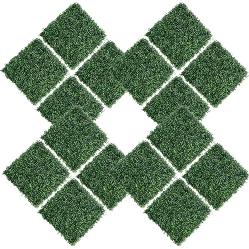 16 шт. искусственная садовая трава Lawn60 * 40 см миниатюрный орнамент садовый