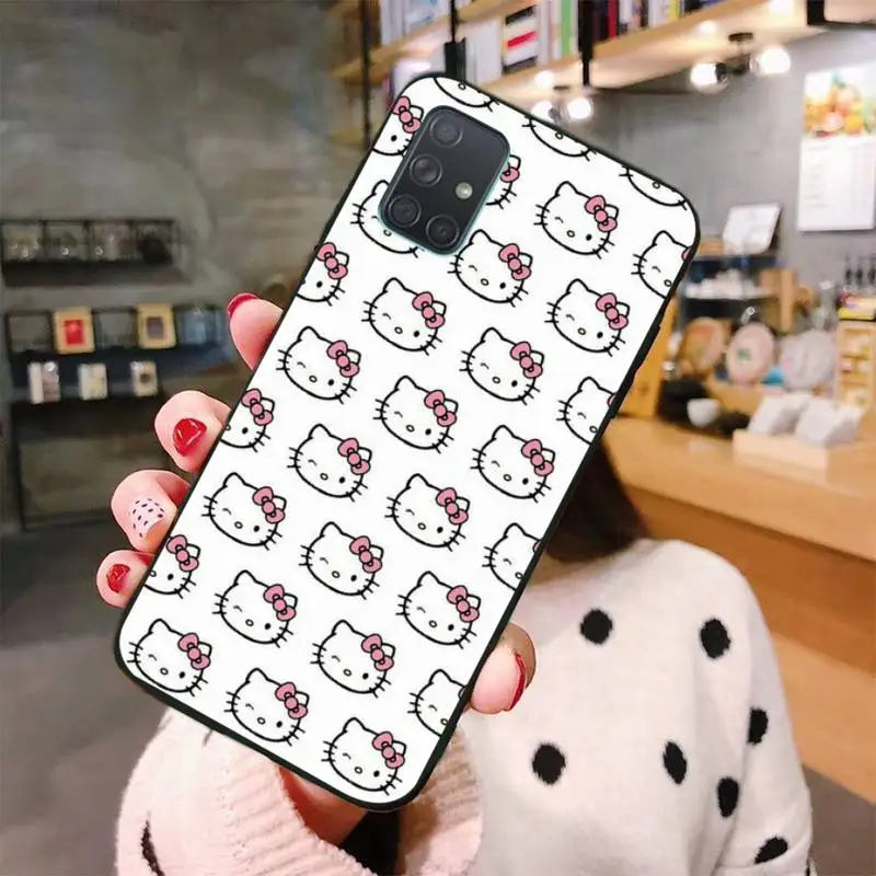 

Cute Cartoon Hellos Kitties Phone Case For Samsung Galaxy A21S A01 A11 A31 A81 A10 A20E A30 A40 A50 A70 A80 A71 A51