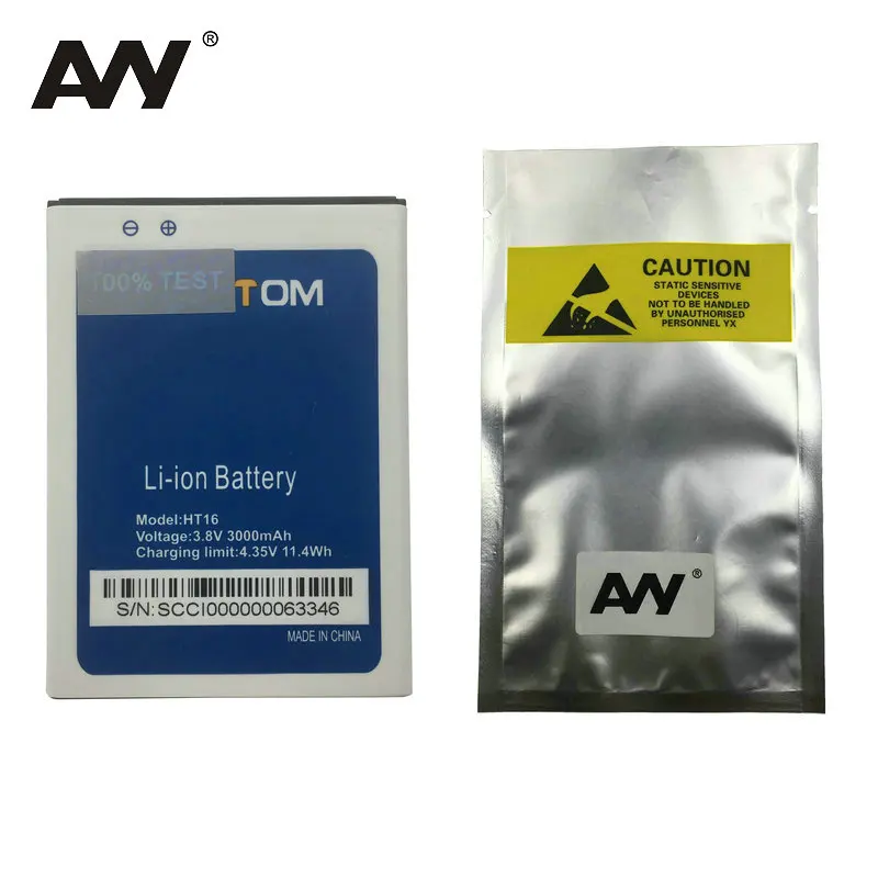 

AVY 3000mAh Battery For Homtom HT16 Pro HT16Pro Mobile Phone Replacement Li-ion Batteries Bateria 100% Tested In stock