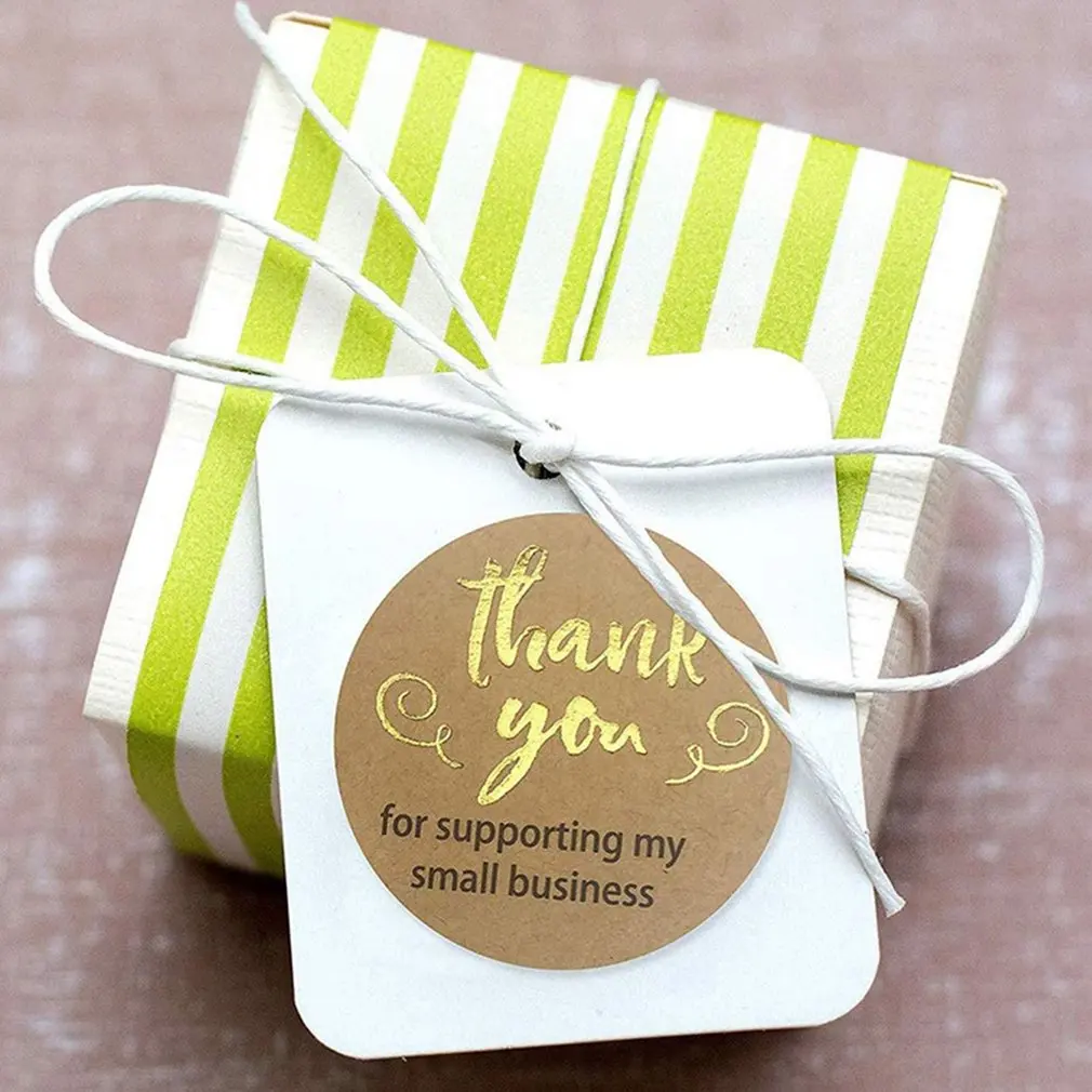 

Thank You For Supporting My Small Business Stickers 500 Labels Per Roll Gift Wrapping Decoration Self-adhesive Labe L