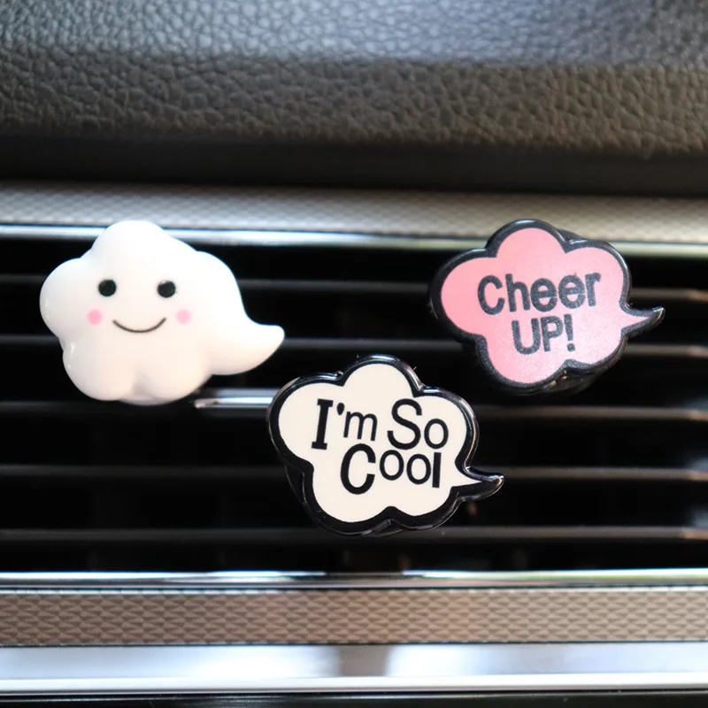 

Smiley Baiyun Perfume Video Car Cartoon Creative Car Air Clip Solid Aromatherapy Perfume Car Interior Decoration Air Outlet