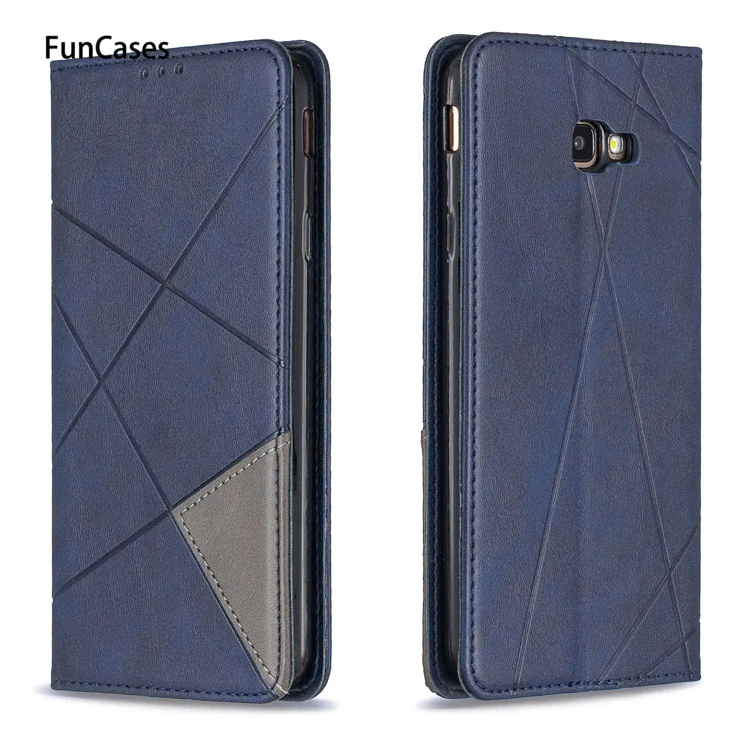 Бизнес Листья Чехлы для Броня samsung J6 Plus PU кожаный чехол книги СПС Fundas Galaxy capinha Premium +