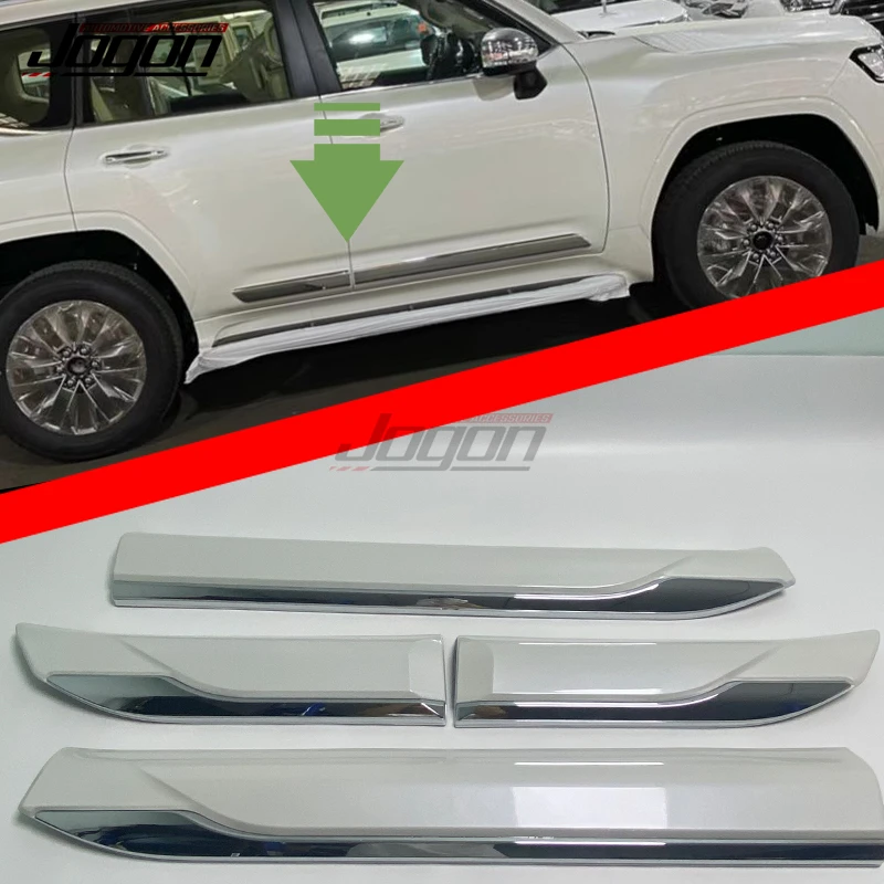 Для Toyota Land Cruiser 300 серии LC300 2021-2022 ABS хромированная накладка на боковую часть кузова