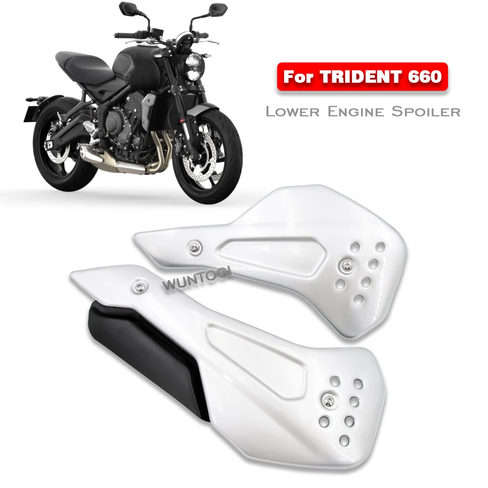 For TRIDENT 660 2021 Lower Engine Belly Pan for Trident 660 Motorcycle Engine Spoiler Cowling Protection Fairing Bellypan