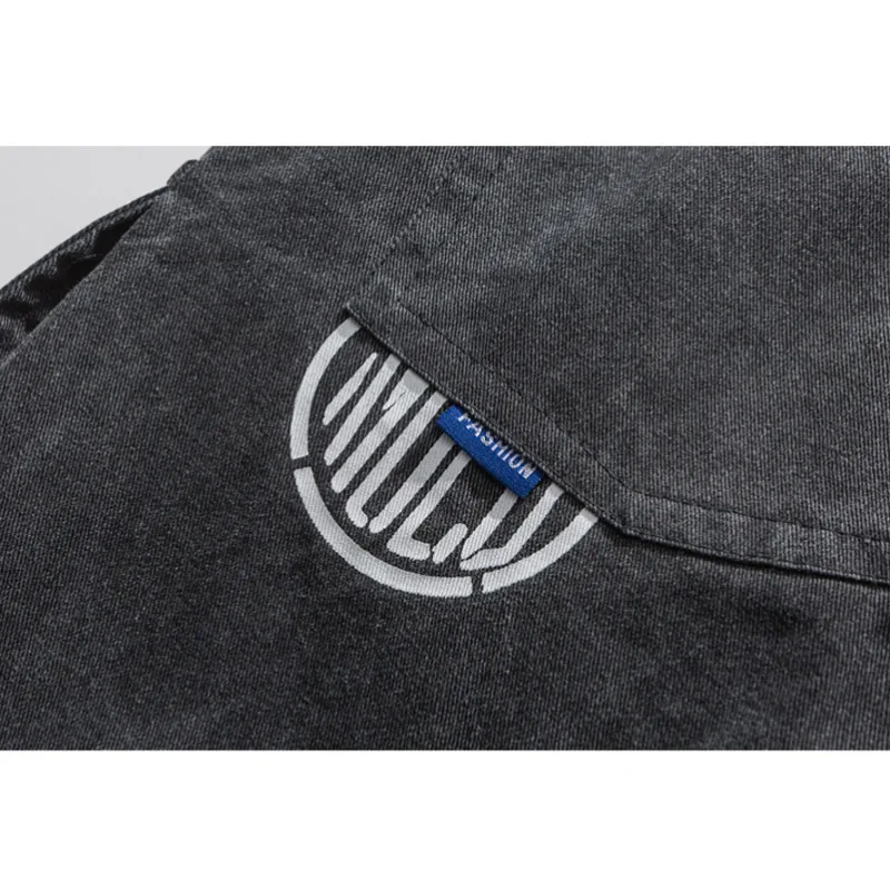 

Aolamegs Men's Pants Casual Sweatpants Cargo Multi-Pocket Pant Harajuku Distressed Tie-Feet Trousers Male High Street Streetwear