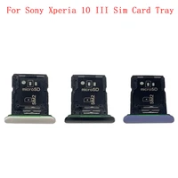 sim card tray parts sim card slot holder for sony xperia 10 iii memory microsd card replacement repair parts
