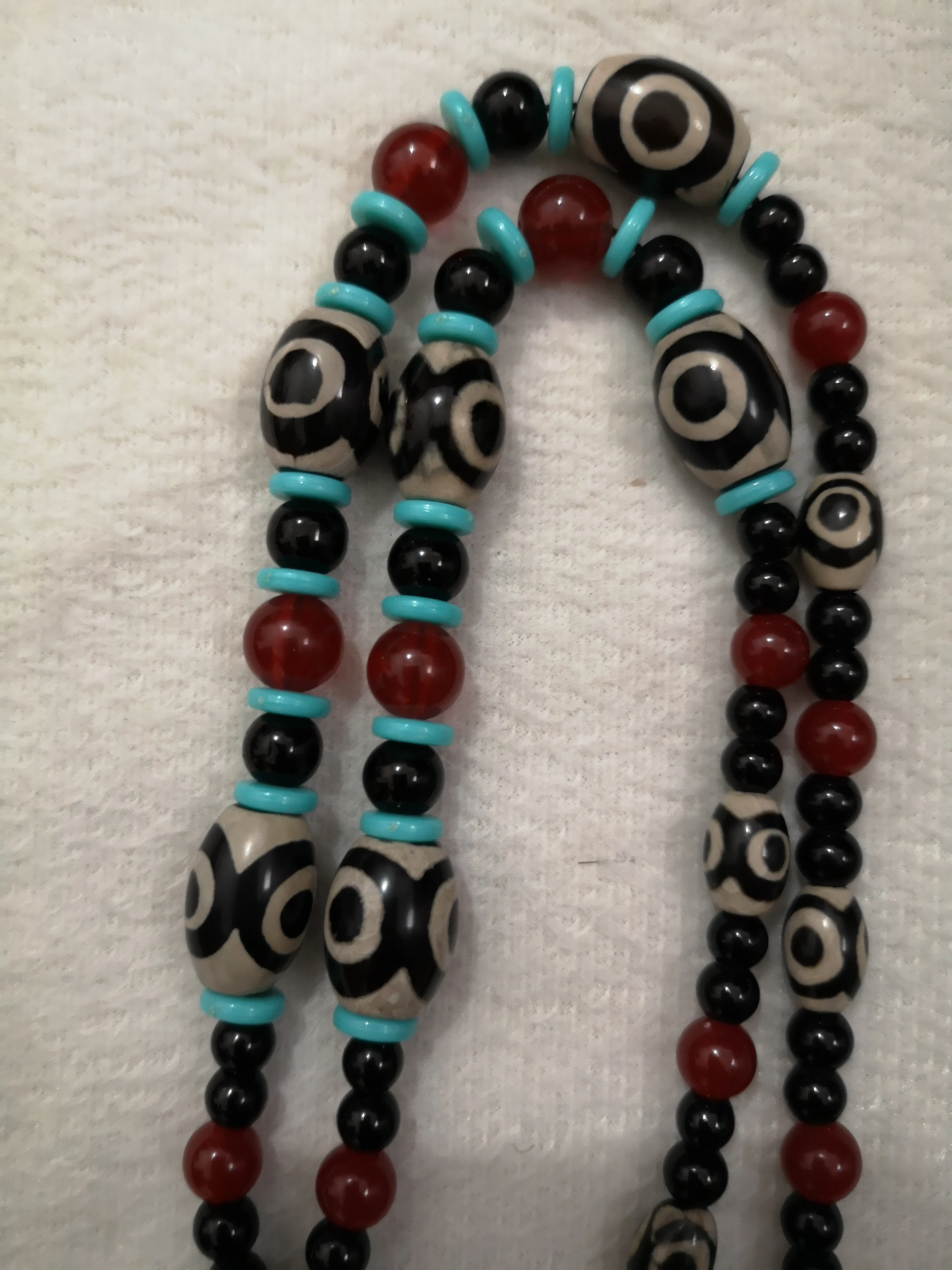 Четкие китайские тибетские Молитвенные бусины Myra из старого агата 9 глаз