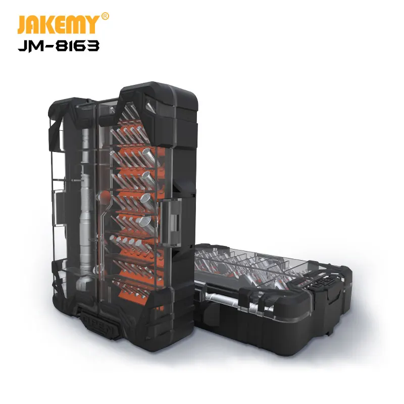 JAKEMY JM-8163 оригинальный 62 в 1 Набор прецизионных отверток магнитные биты для