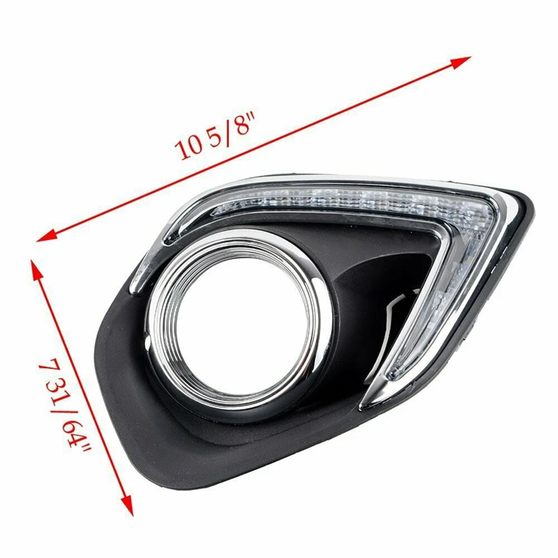 

Car LED DRL Daytime Running Lights Daylight Waterproof Fog head light lamp for Mitsubishi ASX 2013 2014 2015