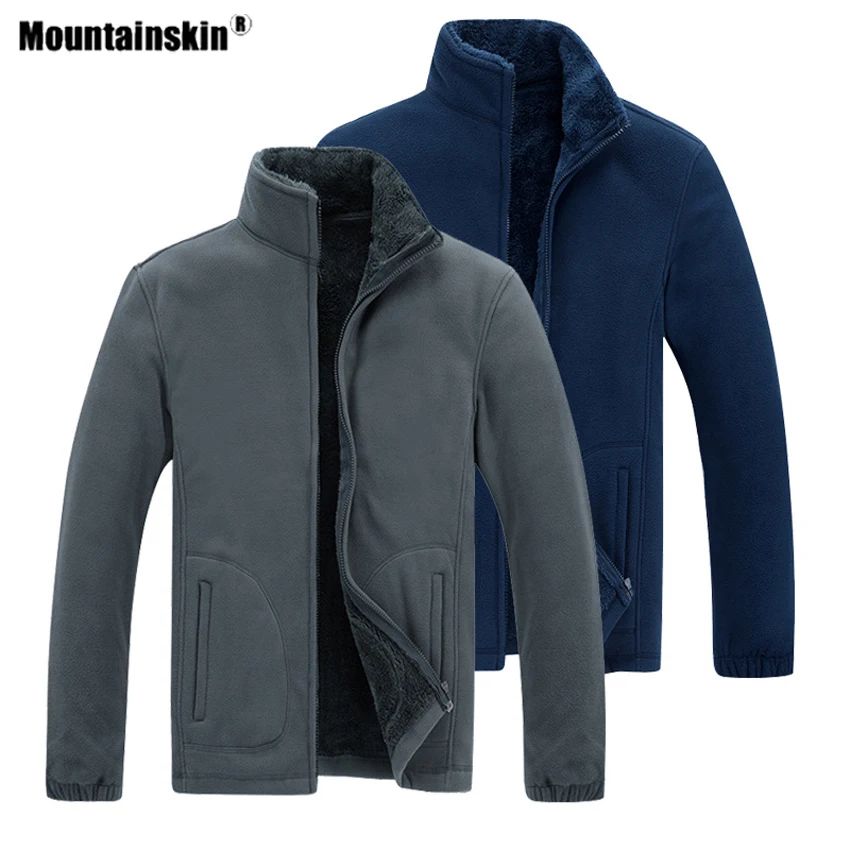 Мужская Флисовая ветровка Mountainskin зимняя для активного отдыха скалолазания