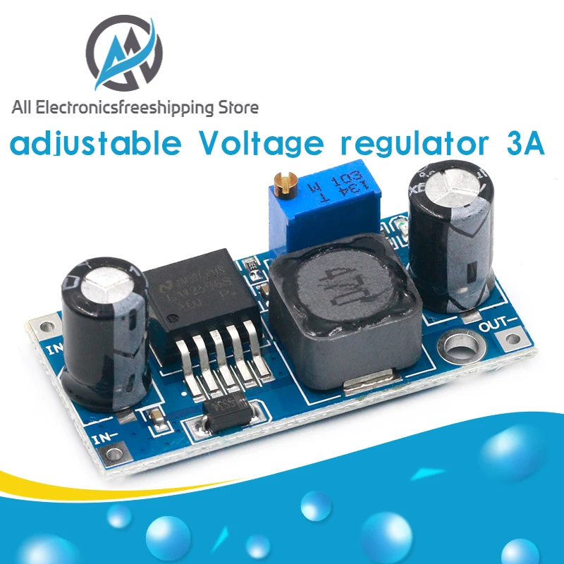 LM2596 LM2596S ADJ Мощность модуль питания DC понижающий 5V/12V/24V Регулируемый Напряжение