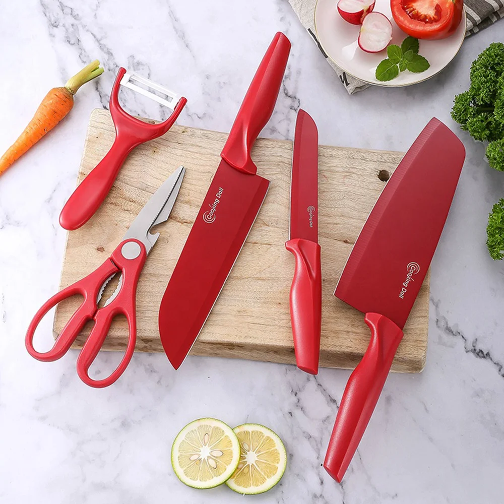 

5 Pieces Professional Kitchen Knives Set with Gift Box Sharp Chef Kitchen Knives Set for Cutting Slicing Paring and Cooking
