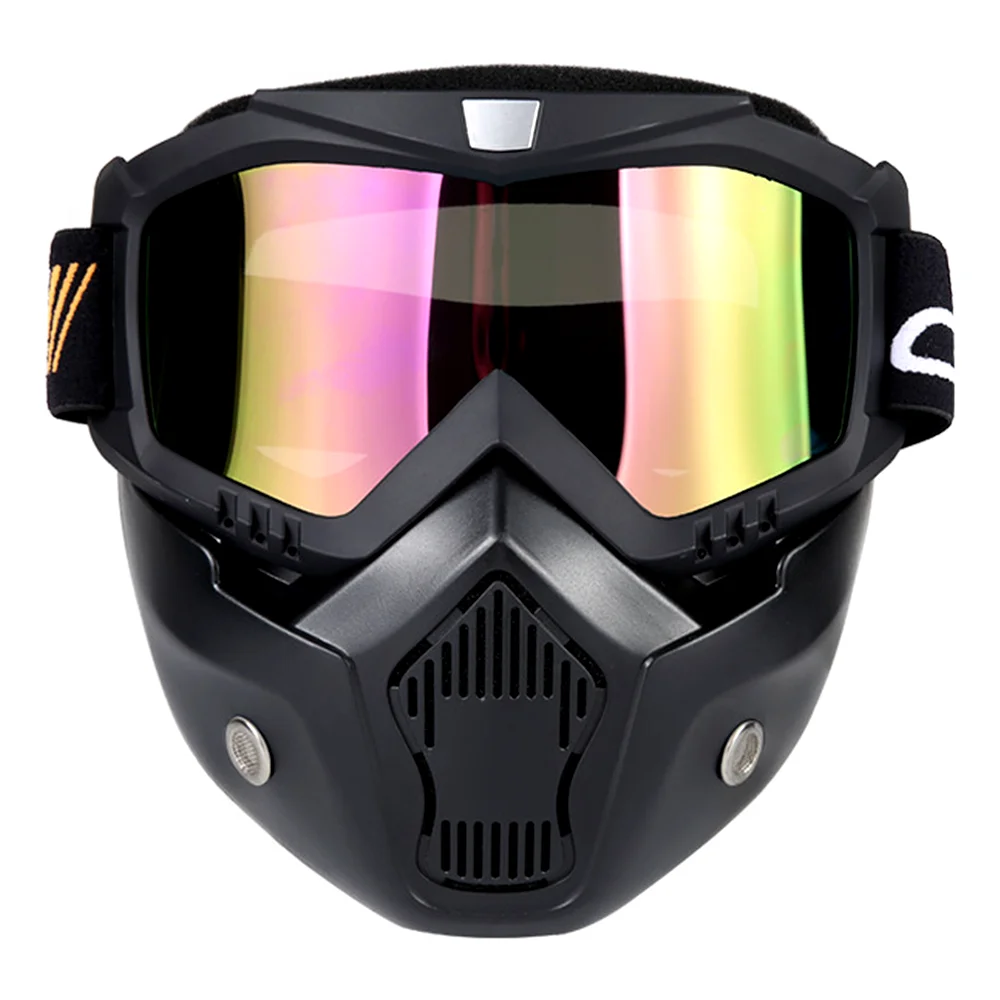 Модульная маска со съемными очками и фильтром для рта идеально подходит