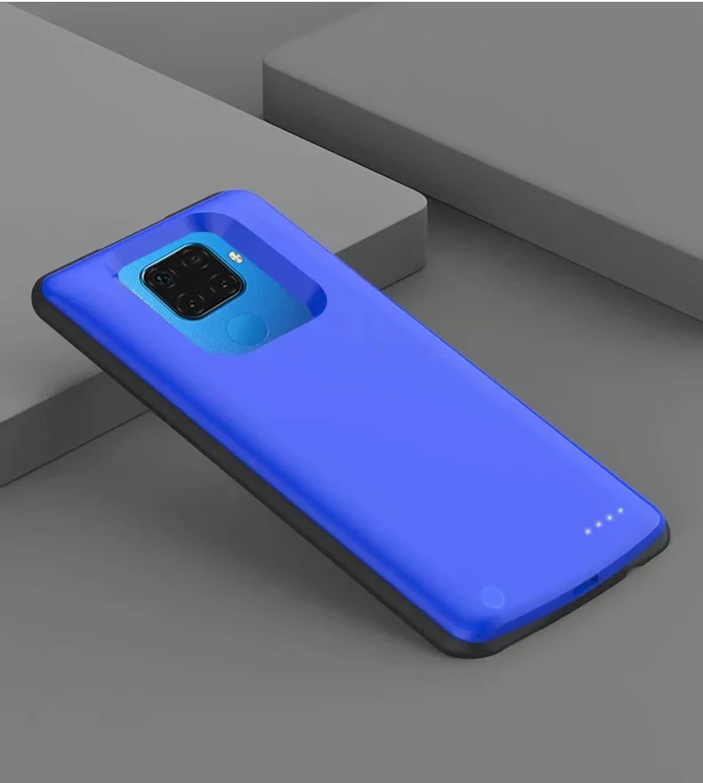 

Silicone shockproof Battery Charger Case For Huawei Mate 30 Lite Backup Power bank Case for Huawei Nova 5i Pro Charger Cover