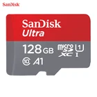 Карта памяти SanDisk Ultra для смартфона, 16 ГБ, 32 ГБ, 64 ГБ, 128 ГБ, карта micro SD, microSDHC, microSD, UHS-I, tf-карта A1