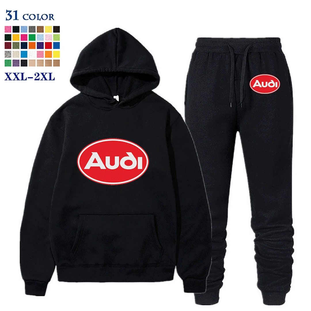 Однотонный спортивный костюм Audi-сделай сам мужской комплект - Цена: 0