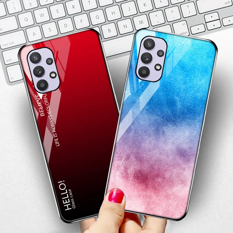 

Marble Glass Case For Samsung A21S Cases Luxury Fundas Samsung A32 A50 A10 A22 A12 A41 A42 A571 A72 A52 S21 Ultra S20 FE Covers