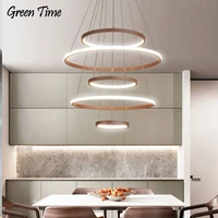 ring circle modern led pendant light for living room bedroom dining room kitchen hanging pendant chandelier lamp lustre fixture