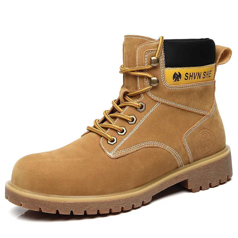 

Men's shoes 2021 new men's shoes high top Martin boots tooling lace-up boots autumn and winter outdoor casual shoes