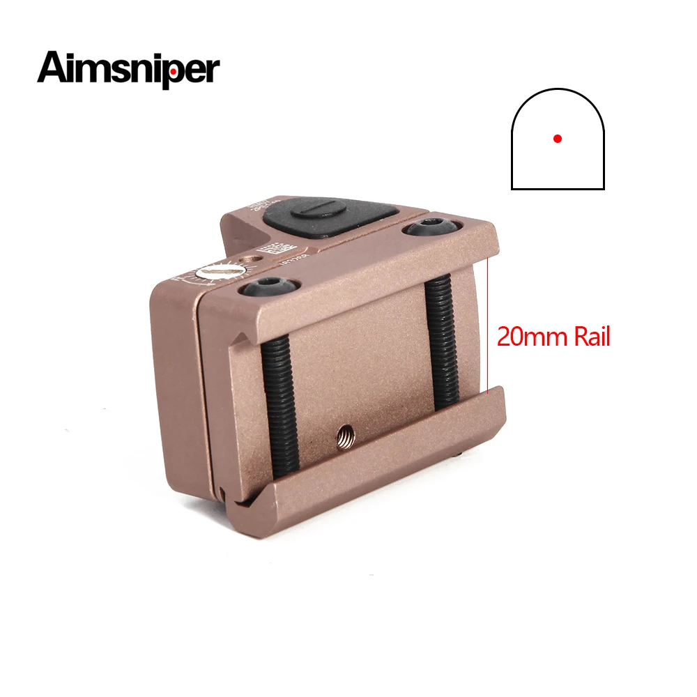 Мини RMR Reflex Red Dot Sight для Glock тактический охотничий оптический прицел страйкбольный