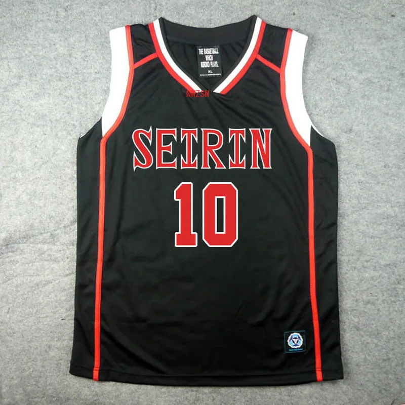 

Kuroko's Basketball/Kuroko No Basuke II Kagami Taiga SEIRIN Black/Red Cosplay Costume Jersey NO.4/5/6/7/8/9/10/11 Men Sportwear