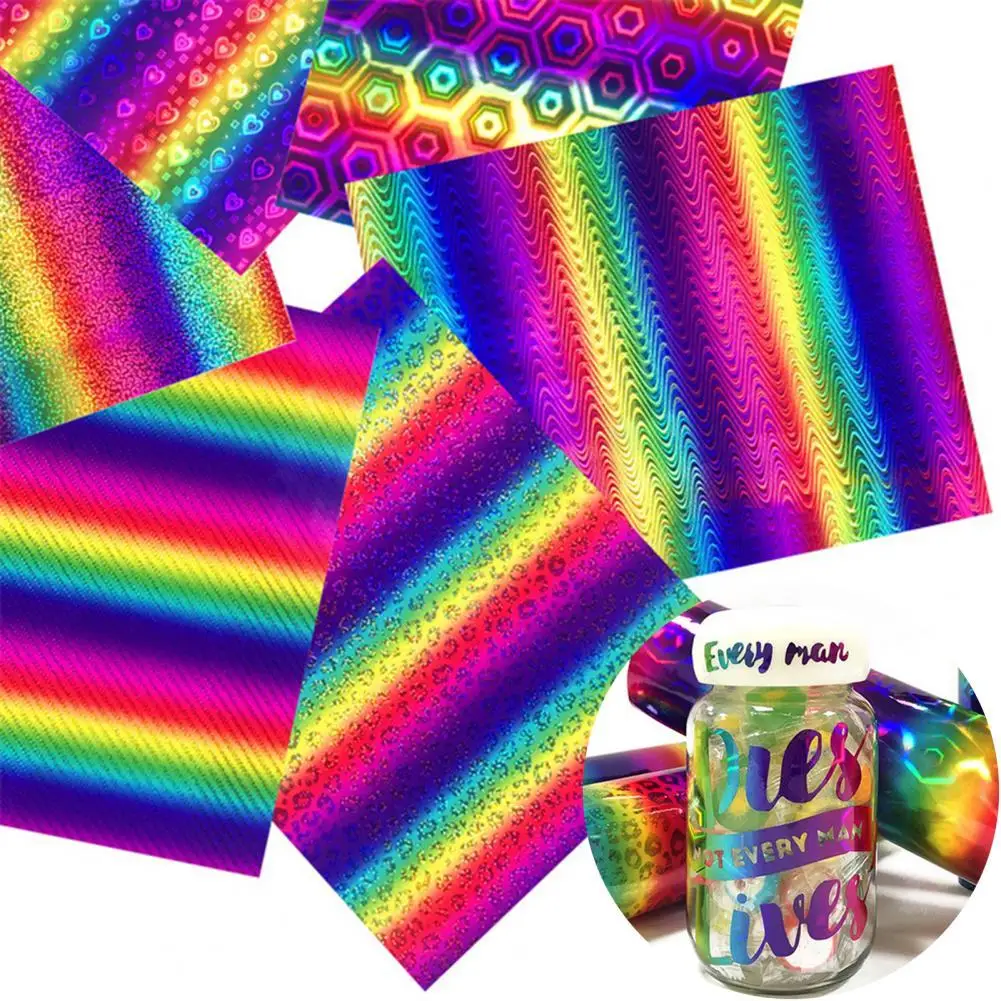 

Dazzling Colorful Holographic Iridescent Lettering Film for Notebooks