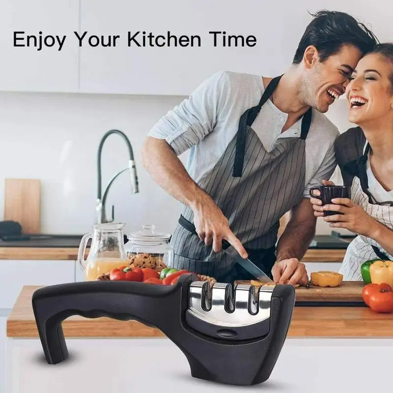 

New Manual 3-Stage Knife Sharpener Professional Kitchen Knife Kitchen Knife Accessories Knife Fast Sharpener Sharpener Z9N4