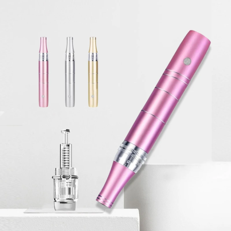 Электрический дермапен микро крошечные иглы Уход за кожей лица терапия удаления