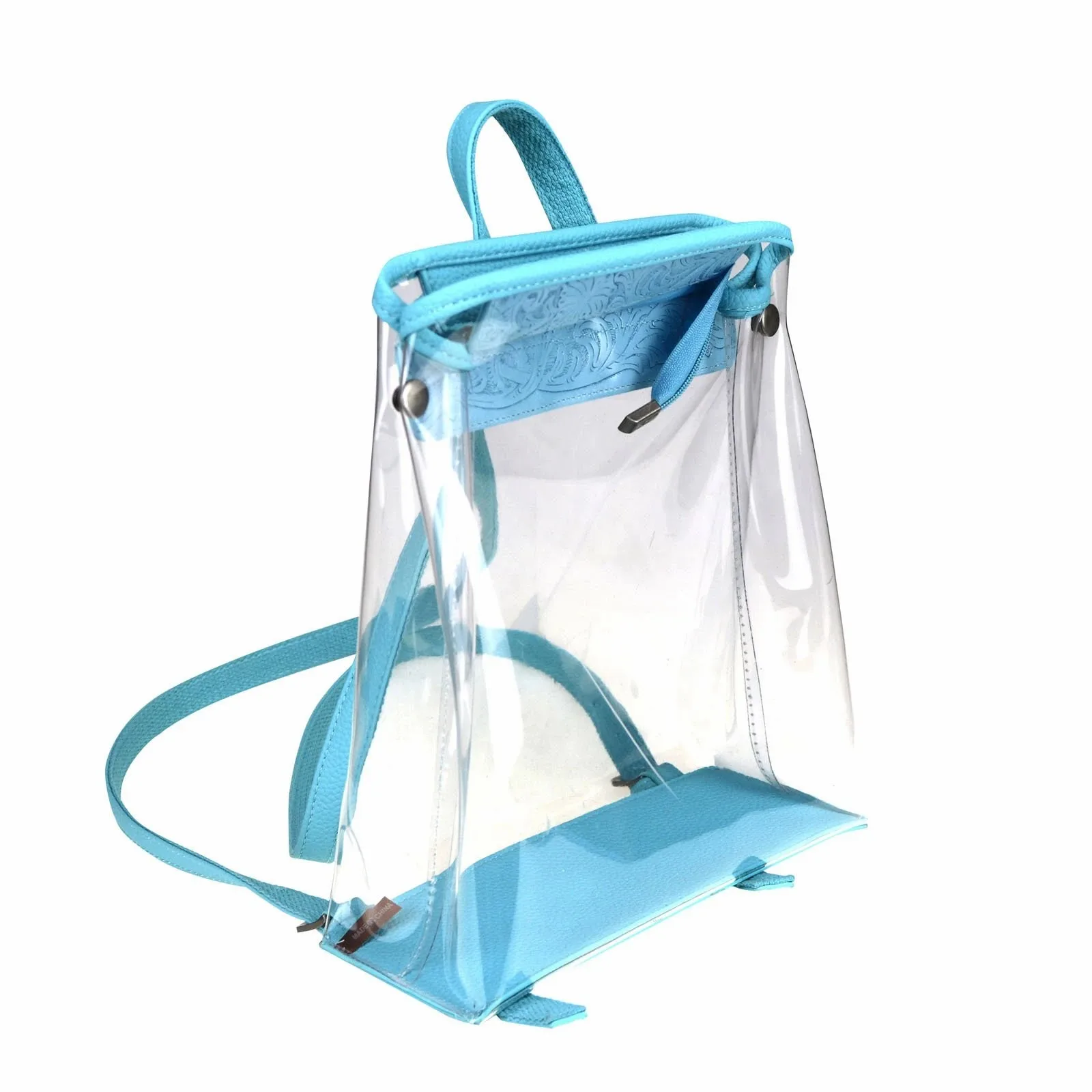 

2021 New Modern Fashion Novel Floral Print Transparent Style Clear Backpack