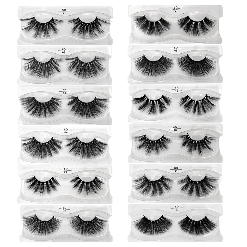 

25mm mink eyelashes wholesale 20/30/40/50/100 pairs bulk fluffy long false eyelashes dramatic handmade lashes maquiagem cilios