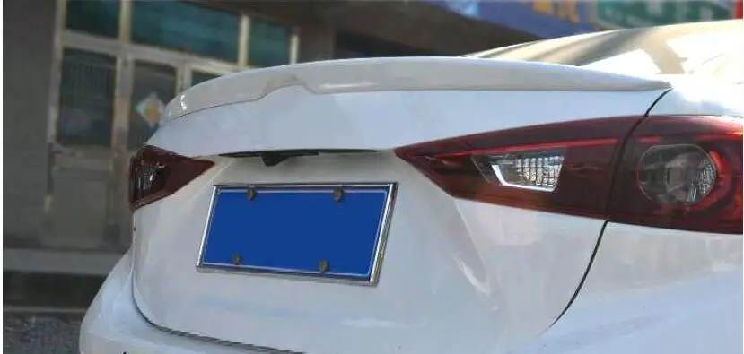 Для Mazda 3 Axela 2014 2015 2016 2017 автомобильный хвост декоративное Крыло ABS пластик краска